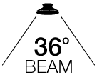 Integral Bulb 6.5W (75W) GU10 Non-Dimmable 36 deg Beam Angle