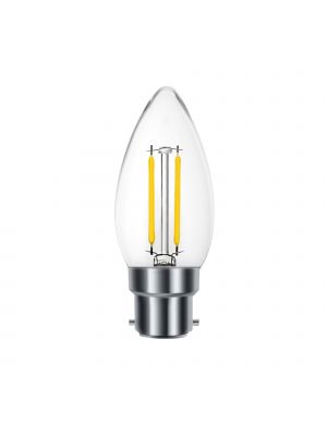 OMNIPlus B22 4w OMNI-LED Clear Candle Bulb