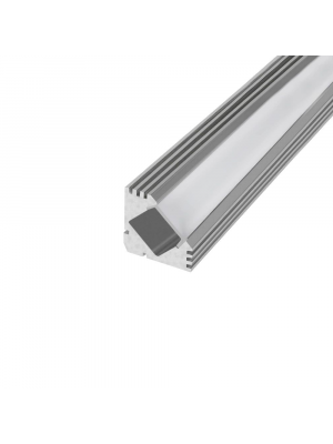 SlimPro 45° Aluminium Profile/Extrusion, 1m & 2m Option, Diffusers Available