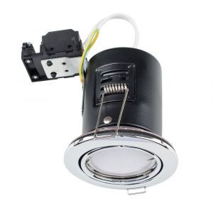 MiniSun Fire Rated Tiltable Downlight In Chrome