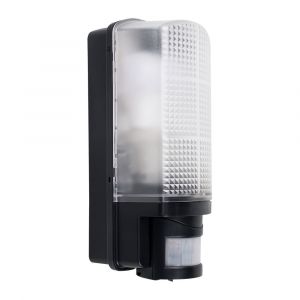 Griffin IP44 Black Motion Sensor PIR Bulkhead Wall Light
