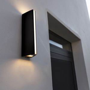 Anthracite Leo IP54 Outdoor LED Wall Light