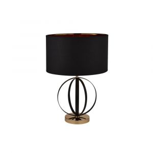 Mirrorstone Hazel Table Lamp With Black Shade And Gold Inner