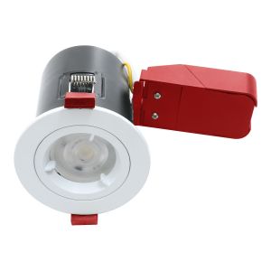 Fire Rated Downlight GU10 Fixed - White - Diecast