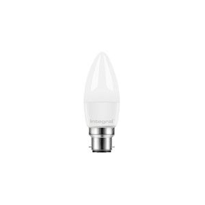 Integral Classic Candle Frosted Bulb 5.5W (50W) B22 Non-Dimmable 280 deg Beam Angle
