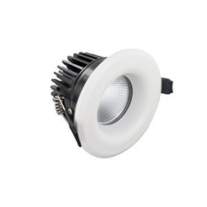 Integral Luxfire IP65 740lm 9W White 70mm Cutout Fire Rated Integrated Dimmable Downlight