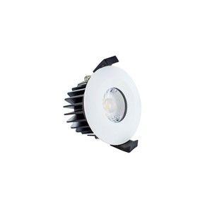 Integral Low-Profile IP65 720lm 8.5W White 70-75mm Cutout Fire Rated Integrated Dimmable Downlight