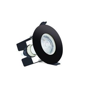 Integral Evofire IP65 Black Fire Rated Downlight With GU10 Holder And Insulation Guard 