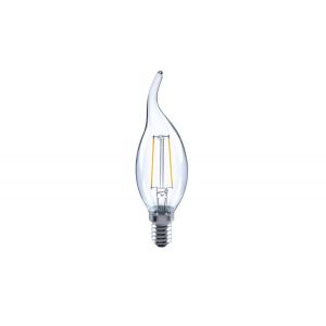 Integral LED Candle Filament Flame Tip Omni Bulb E14 2W (23W) 2700K 230lm Non-Dimmable 300 deg Beam Angle