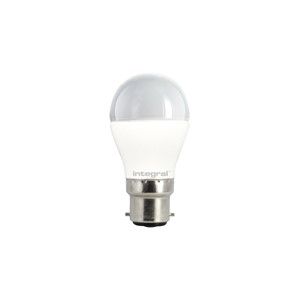 Integral Golf Ball Frosted Bulb 5.5W (50W) 2700K 470lm B22 Non-Dimmable 240 deg Beam Angle