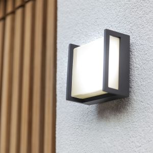 Lutec Qubo Square Outdoor LED Wall Light